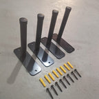 Ensemble de 4 supports de pneus encastrés NEWV – Rangement mural peu encombrant pour pneus et équipement | Modèle TRP4 