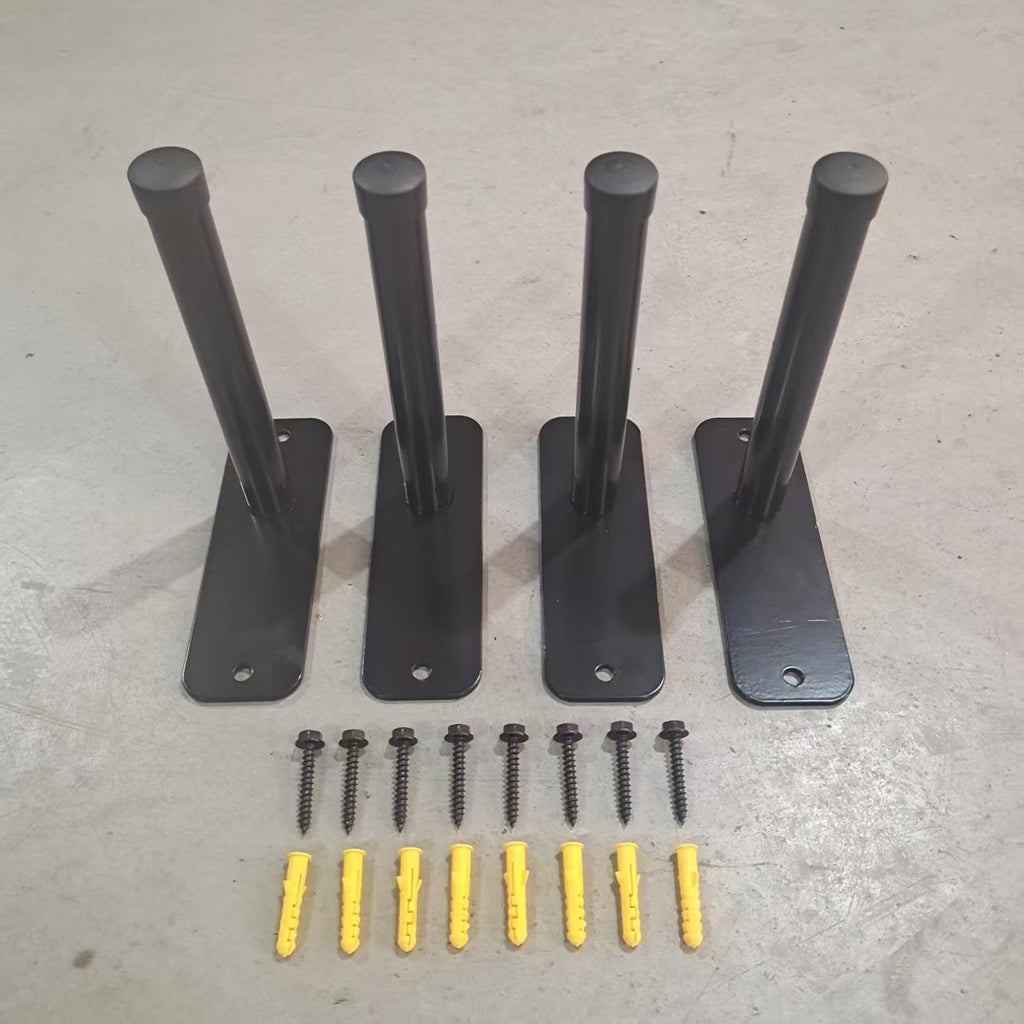 Ensemble de 4 supports de pneus encastrés NEWV – Rangement mural peu encombrant pour pneus et équipement | Modèle TRP4 