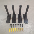 Ensemble de 4 supports de pneus encastrés NEWV – Rangement mural peu encombrant pour pneus et équipement | Modèle TRP4 