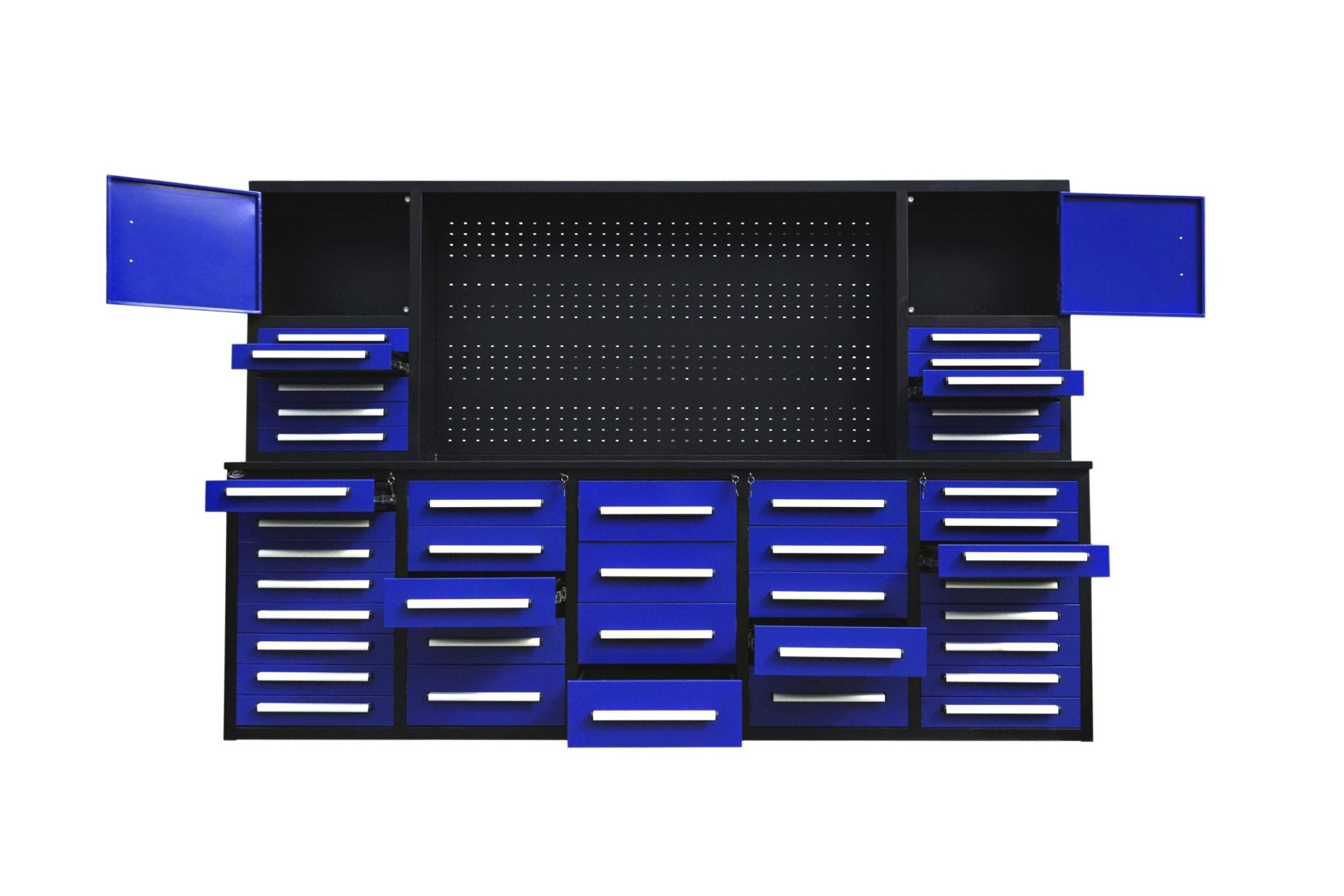 Système d'établi et d'armoire à outils de luxe de 3 m (10 pi) – Unité de rangement robuste à 40 tiroirs