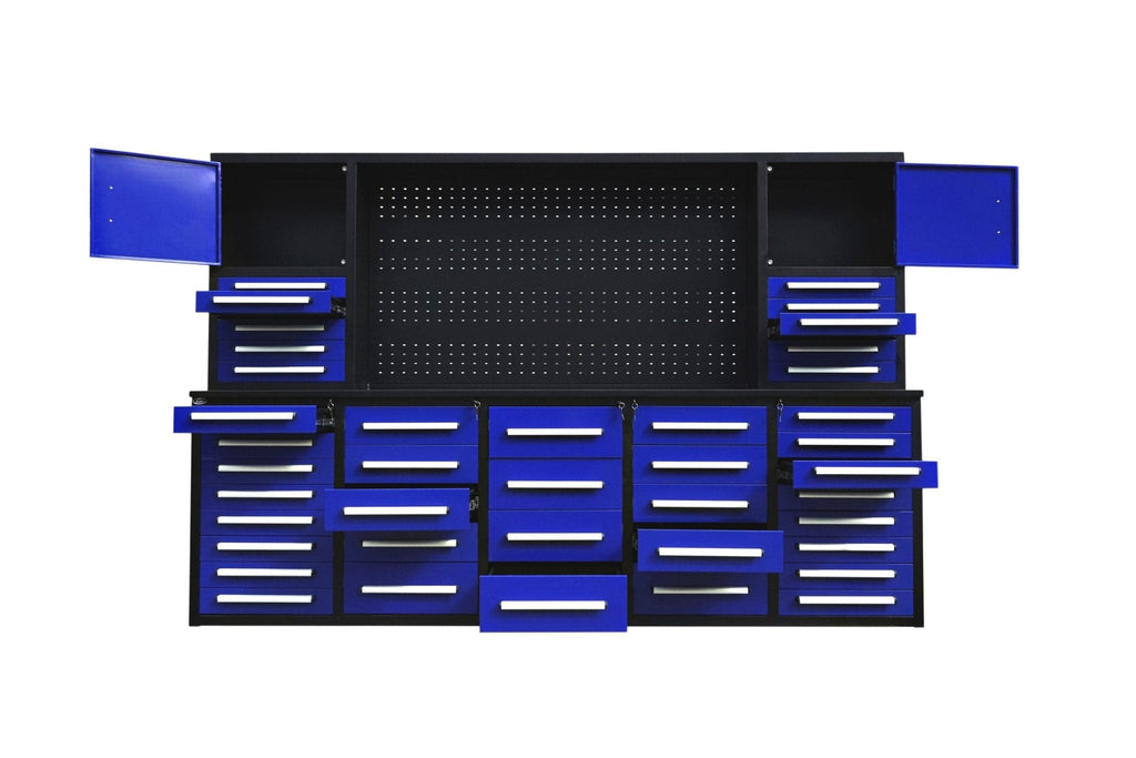 Système d'établi et d'armoire à outils de luxe de 3 m (10 pi) – Unité de rangement robuste à 40 tiroirs