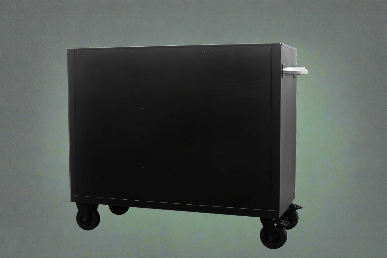 Établi roulant à 9 tiroirs de 42 pouces – Armoire de rangement robuste pour garage