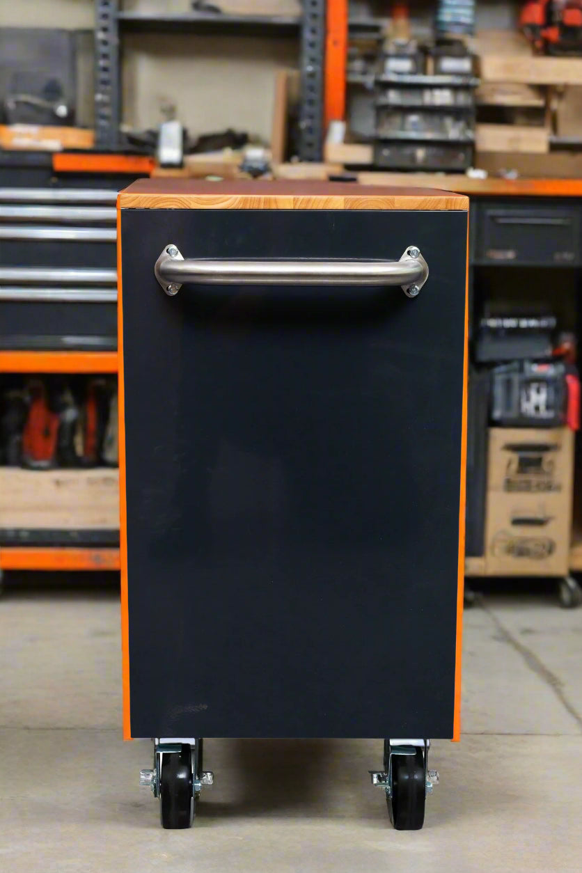 Établi roulant 46 pouces – Armoire de rangement mobile robuste à 9 tiroirs