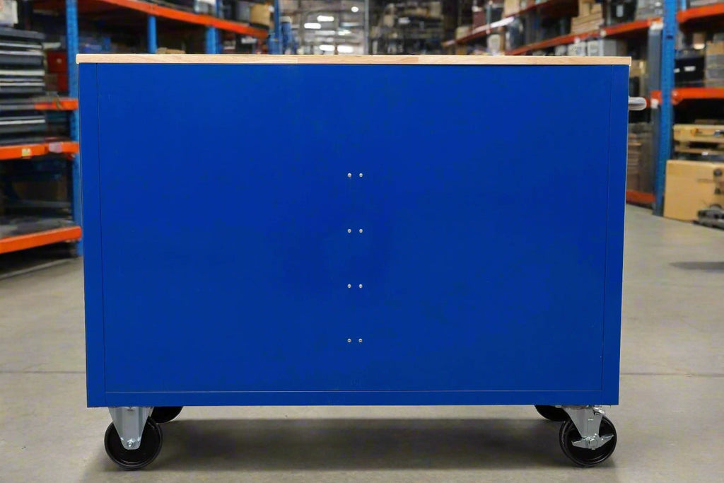 Établi roulant 46 pouces – Armoire de rangement mobile robuste à 9 tiroirs