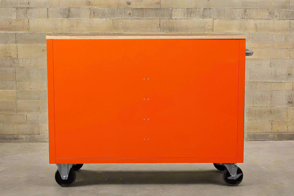 Établi roulant 46 pouces – Armoire de rangement mobile robuste à 9 tiroirs