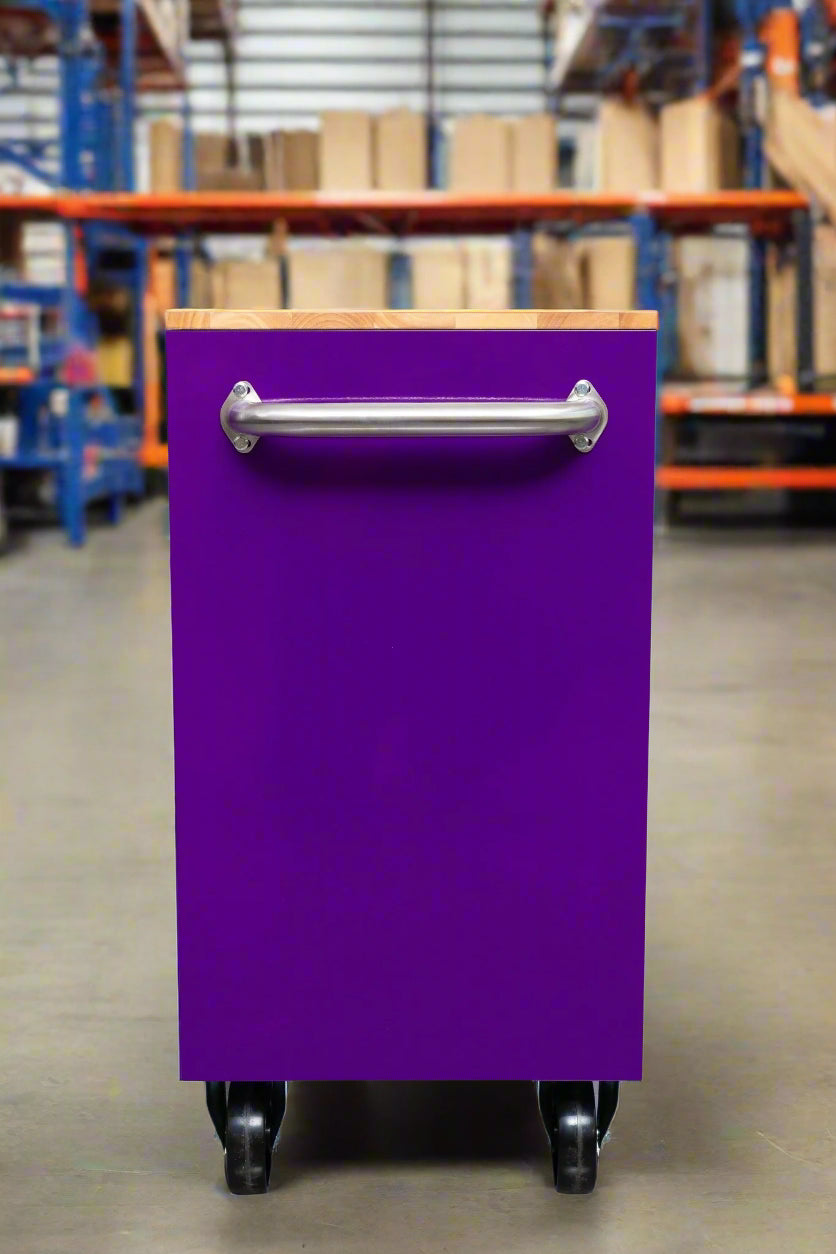 Établi roulant 46 pouces – Armoire de rangement mobile robuste à 9 tiroirs