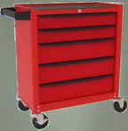 Armoire à outils roulante à 5 tiroirs avec serrure et roulettes – Rangement robuste en acier | Réf. : KN203305P