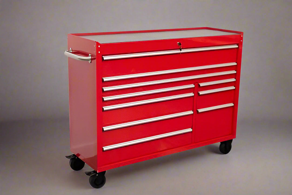 Établi Siebel 55 avec plateau en acier inoxydable | Poste de travail à 10 tiroirs