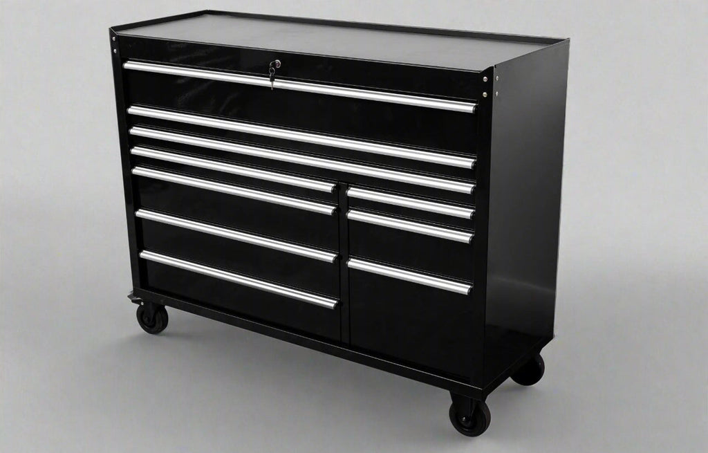 Établi Siebel 55 avec plateau en acier inoxydable | Poste de travail à 10 tiroirs