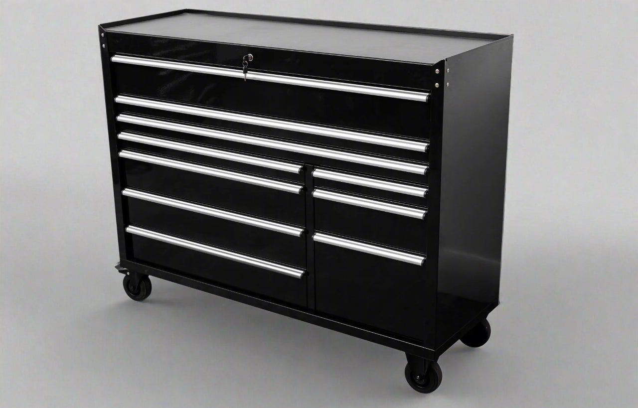 Établi Siebel 55 avec plateau en acier inoxydable | Poste de travail à 10 tiroirs