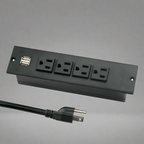 Établi roulant de 1,83 m (6 pi) avec 15 tiroirs, prises de courant et ports USB – Armoire de rangement robuste en acier