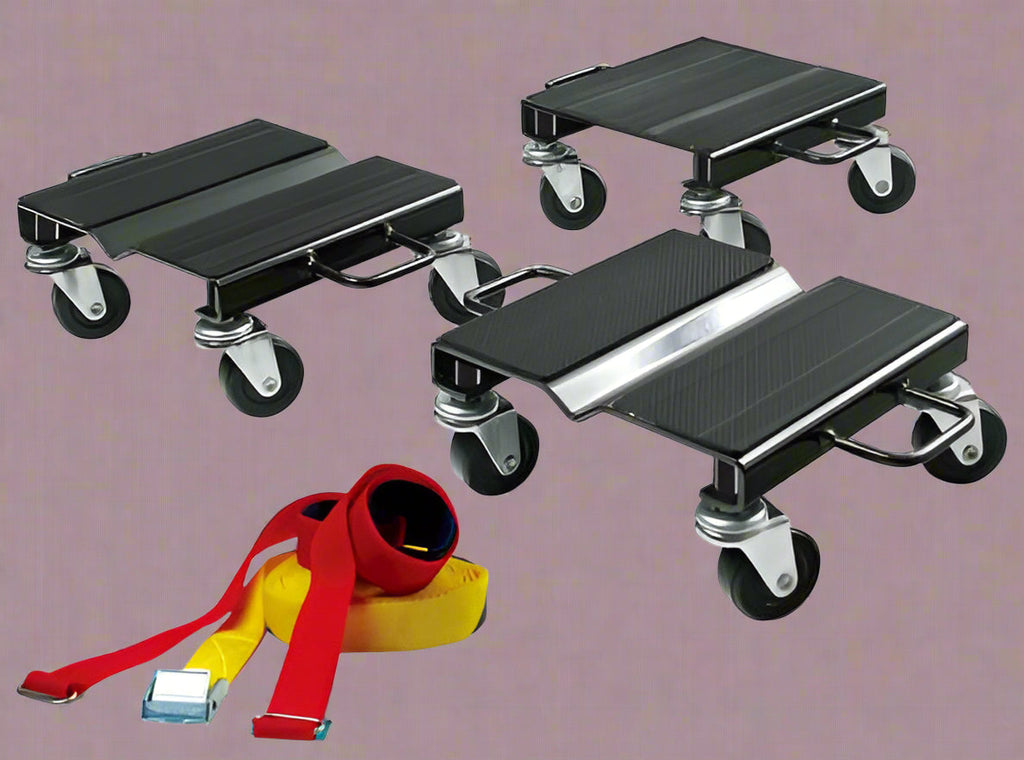 Ensemble de 6 chariots pour motoneige de 680 kg (1500 lb) avec sangles et roulettes | Réf. : SSNDS 