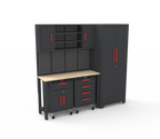 Nouvel ensemble d'établi à outils de garage 6 pièces – Rangement verrouillable en acier – Réf. 206104