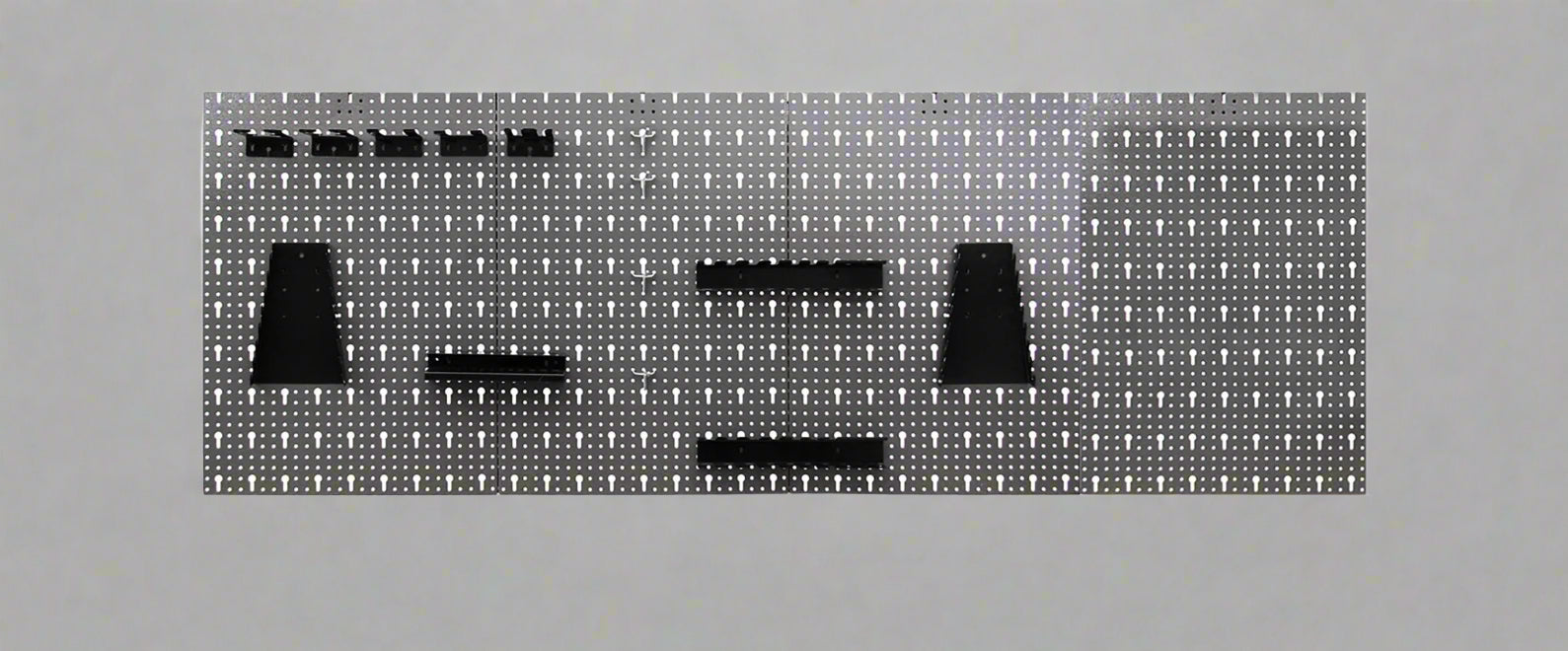 Établi métallique 63 avec armoires et panneau perforé | Rangement pour garage