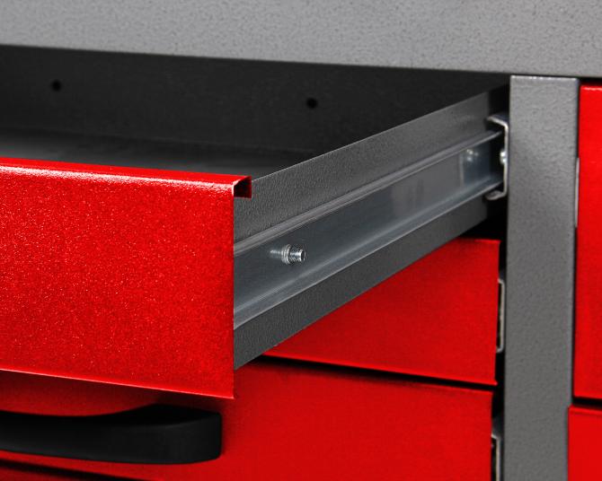 Établi métallique 63 avec armoires et panneau perforé | Rangement pour garage