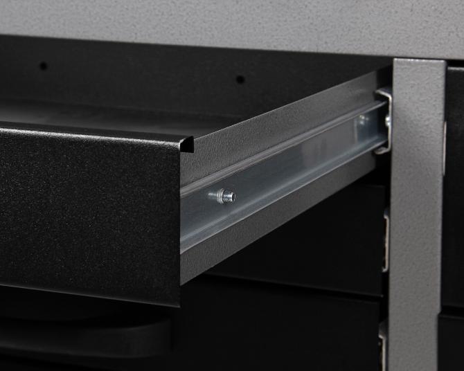 Établi métallique 63 avec armoires et panneau perforé | Rangement pour garage