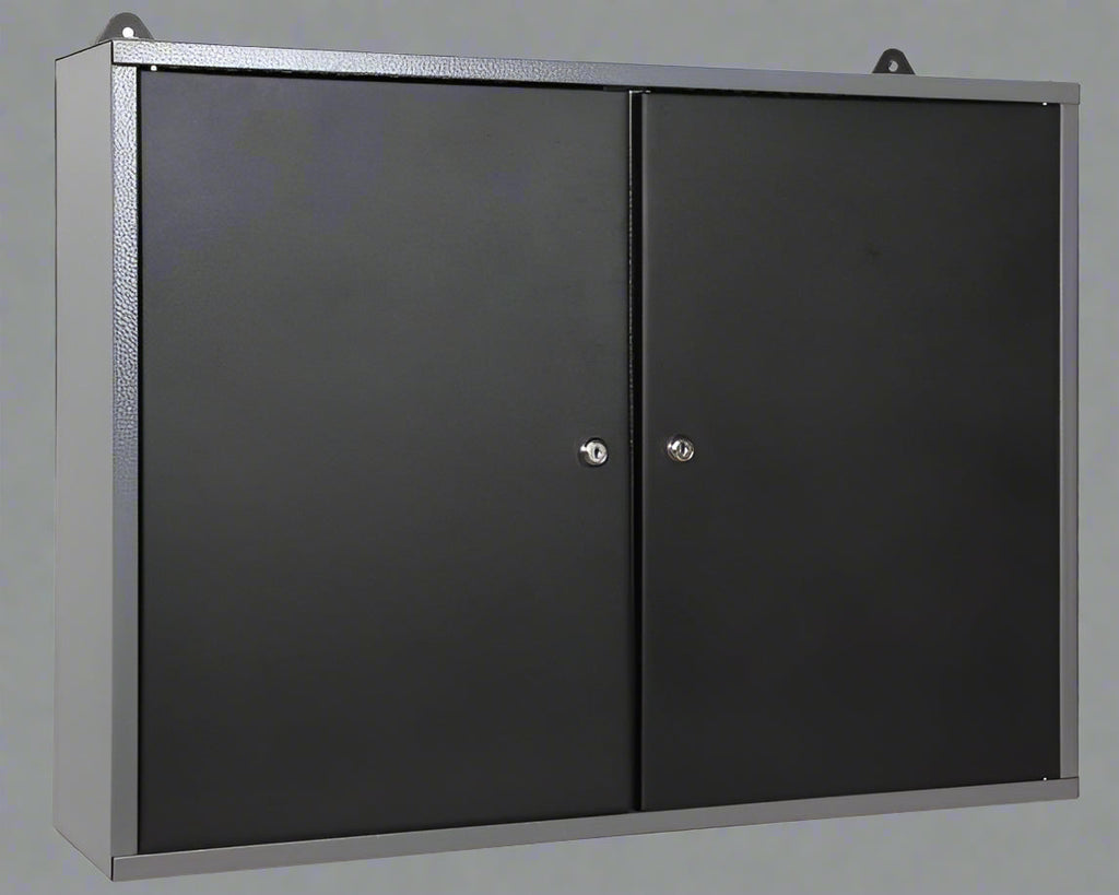 Établi métallique 63 avec armoires et panneau perforé | Rangement pour garage