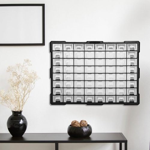 Armoire de rangement empilable à 66 et 44 tiroirs pour pièces en plastique – Outils, quincaillerie et loisirs créatifs