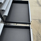 Établi en acier inoxydable de 2,13 m (7 pi) – Rangement robuste avec 35 tiroirs | 7FT35D01B