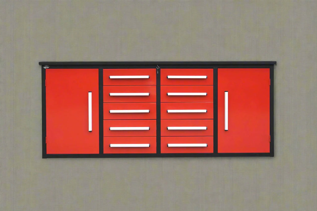 Établi à outils robuste en acier de 2,13 m (7 pi) – Établi avec tiroirs pour garage et atelier