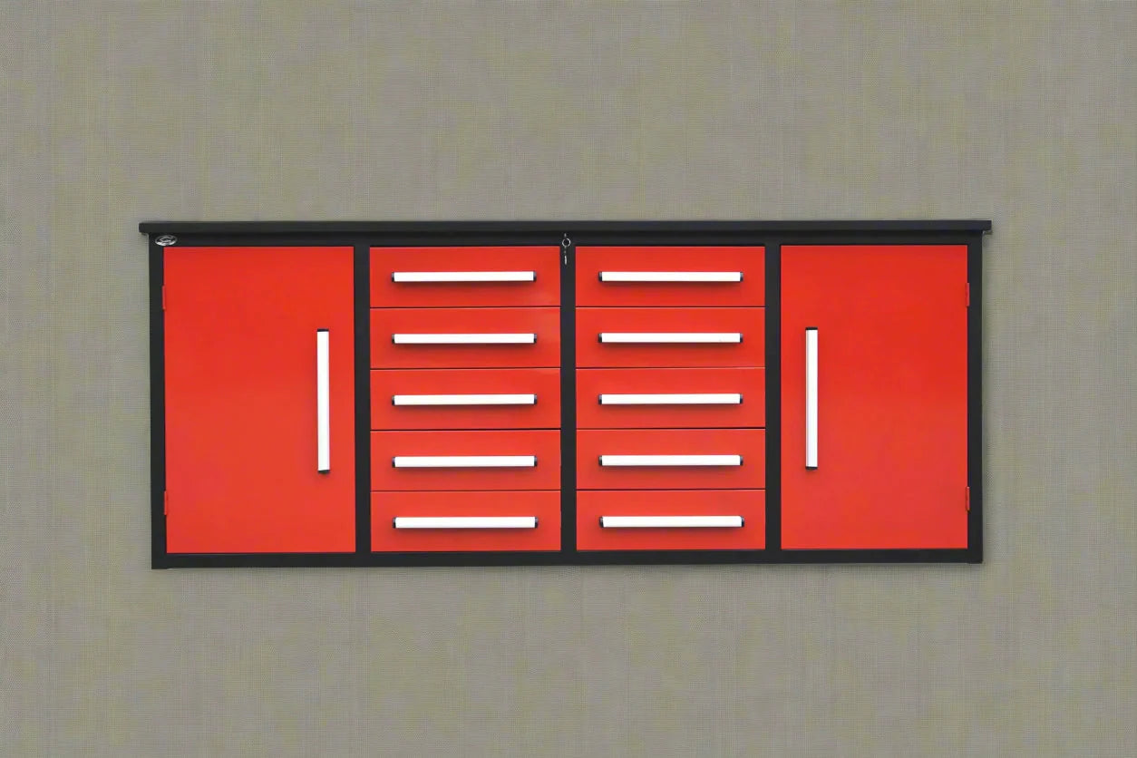 Établi à outils robuste en acier de 2,13 m (7 pi) – Établi avec tiroirs pour garage et atelier