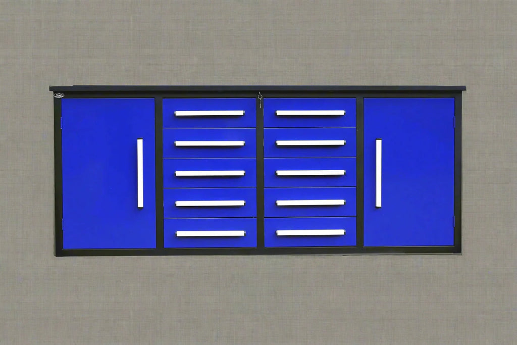 Établi à outils robuste en acier de 2,13 m (7 pi) – Établi avec tiroirs pour garage et atelier
