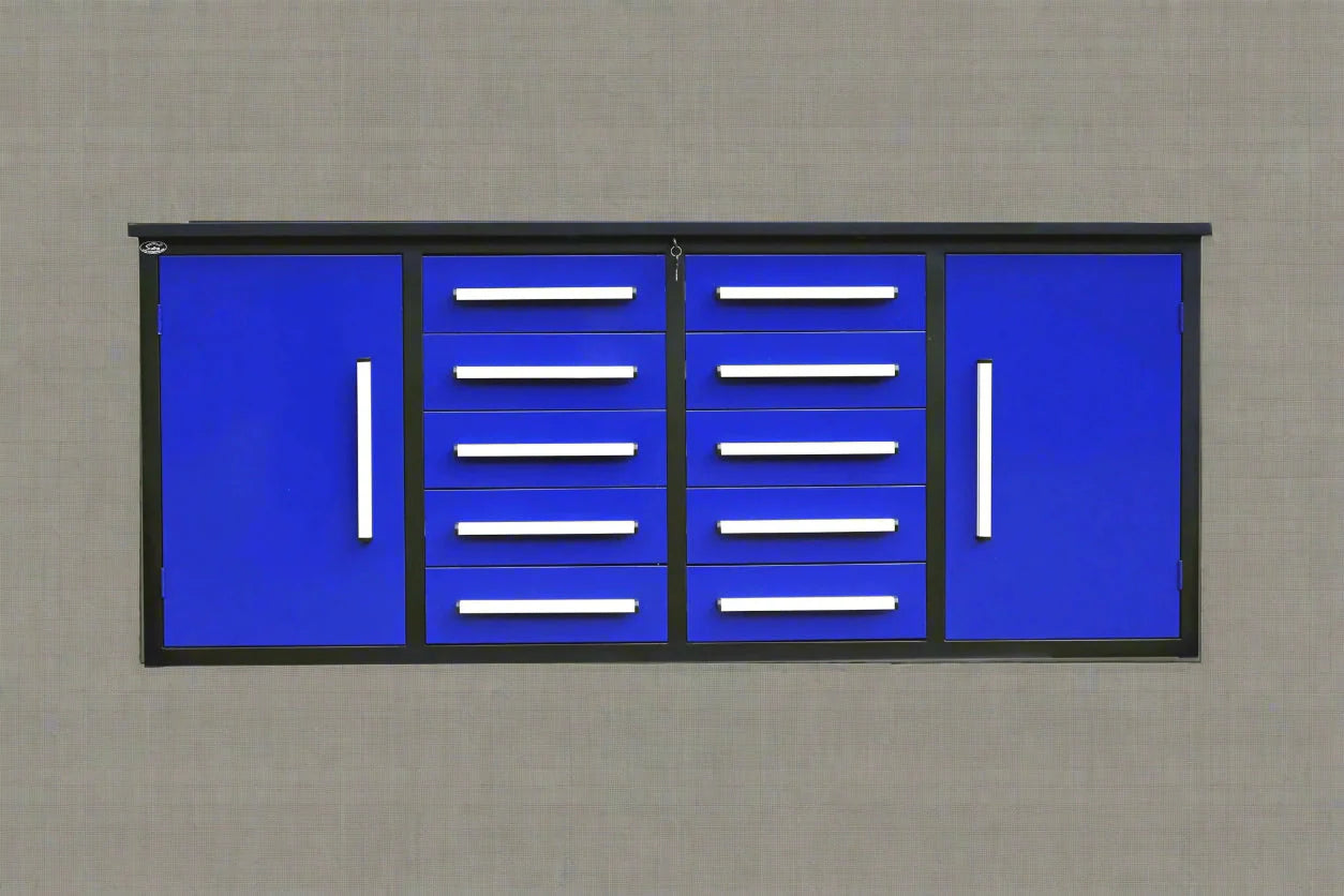 Établi à outils robuste en acier de 2,13 m (7 pi) – Établi avec tiroirs pour garage et atelier