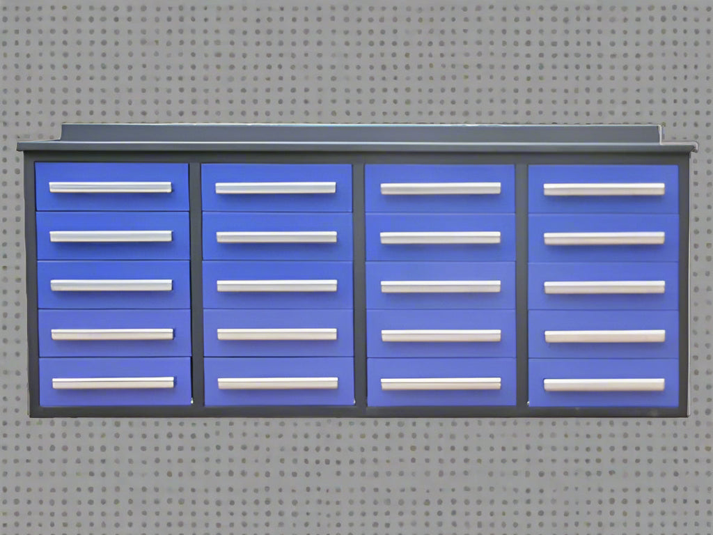 Établi à outils robuste en acier de 2,13 m (7 pi) – Établi avec tiroirs pour garage et atelier