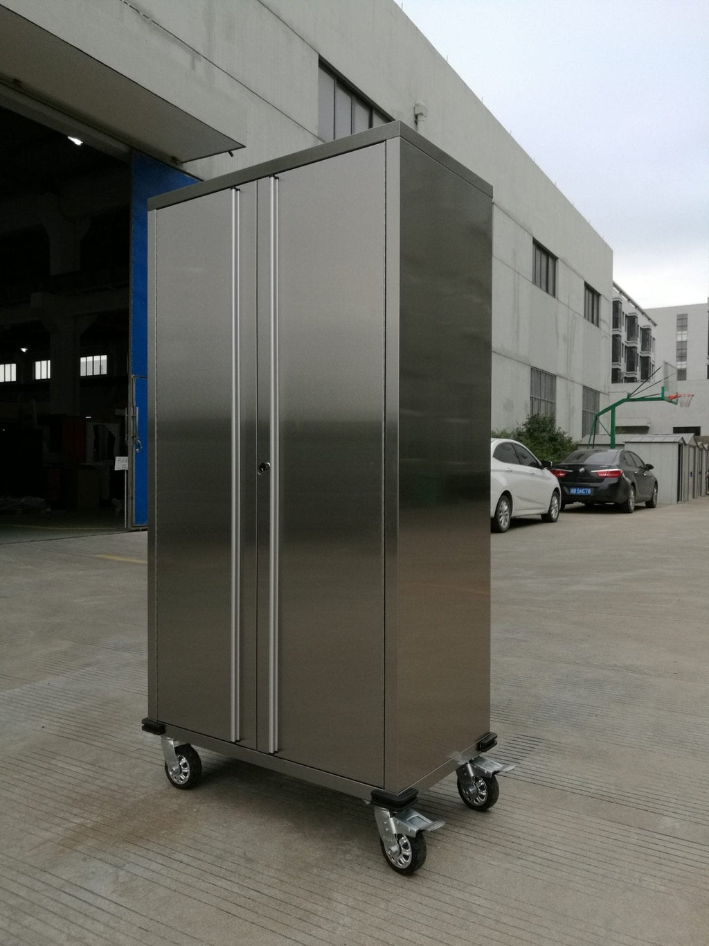 Armoire roulante en acier inoxydable 72 – Rangement verrouillable robuste | 72SSC