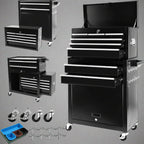 Coffre à outils roulant à 8 tiroirs – Armoire de rangement métallique robuste | 203220 