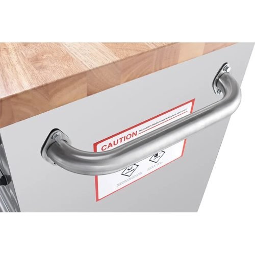 Établi en acier inoxydable de 2,44 m (8 pi) – Robuste avec 24 tiroirs verrouillables | HTC9624