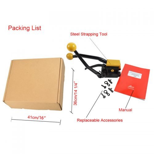 Outil manuel de cerclage et de cerclage en acier – Tendeur et scelleur robuste | Modèle A333 