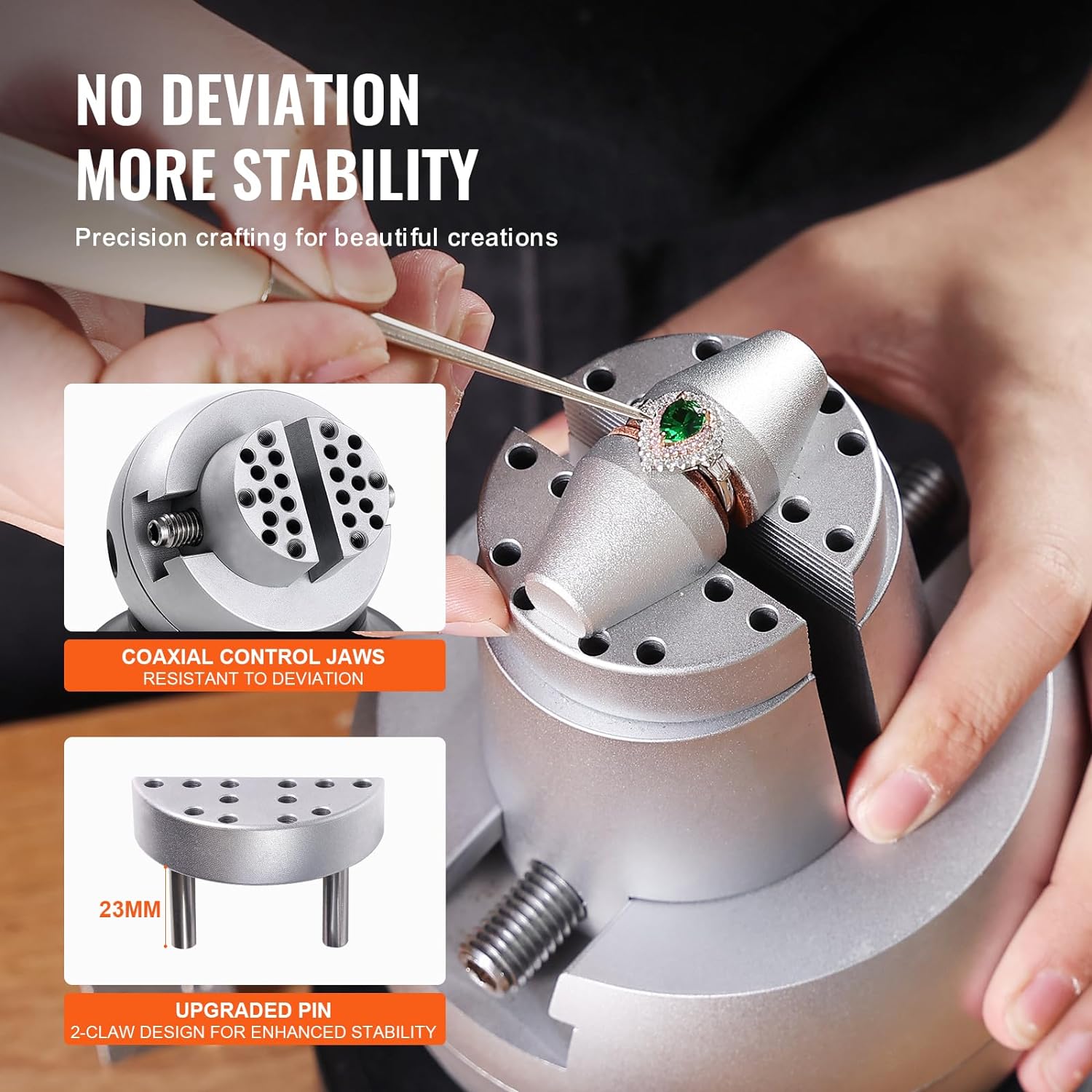 Étau à bille 5" pour gravure de bijoux – Pince de serrage de précision | Réf. : 634430