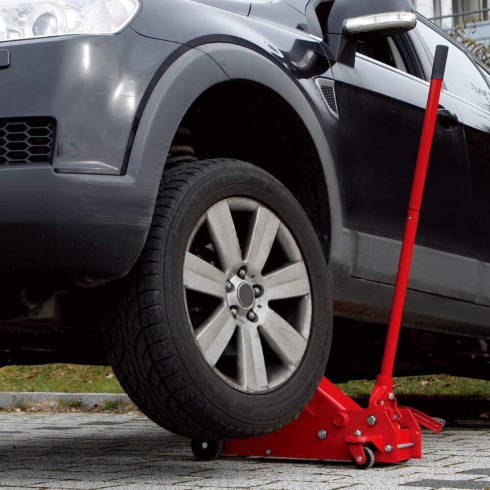 NOUVEAU Cric hydraulique BIG RED 3,5 tonnes avec pédale T83502 | Pont élévateur hydraulique robuste | Technologie de levage rapide