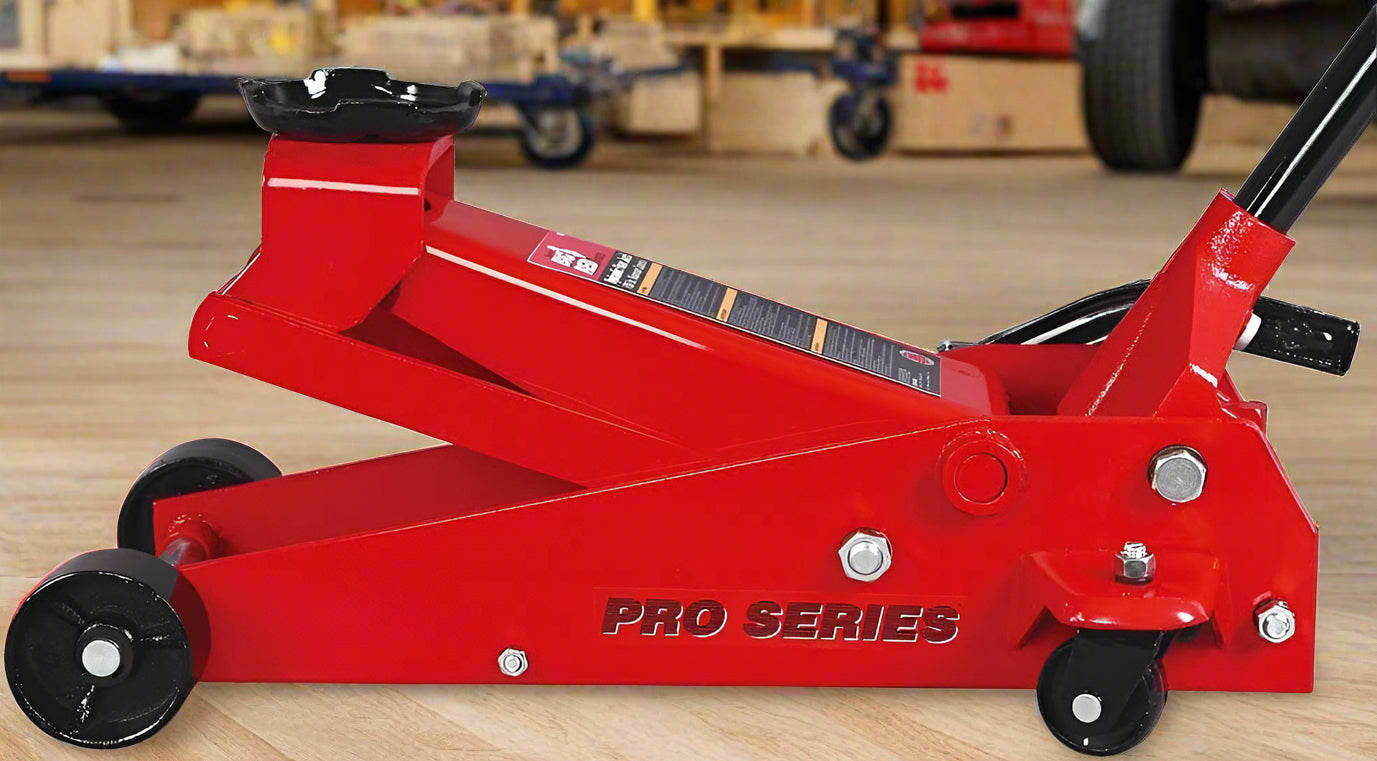 NOUVEAU Cric hydraulique BIG RED 3,5 tonnes avec pédale T83502 | Pont élévateur hydraulique robuste | Technologie de levage rapide