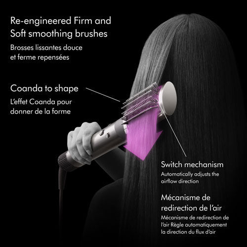Dyson Airwrap™ Long Styler – Boucles, lissage et séchage des cheveux mi-longs (jusqu'à la poitrine), édition nickel/cuivre
