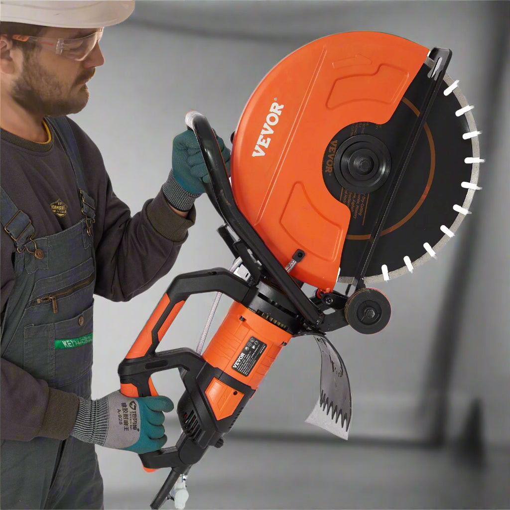 Scie à béton électrique 16 pouces | Coupeur robuste 3200 W pour maçonnerie et construction | Réf. 634201
