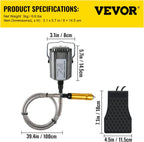 Meuleuse à arbre flexible 780 W – Outil rotatif de précision pour la sculpture et le meulage avec mandrin à 3 mors, Réf. : 634397