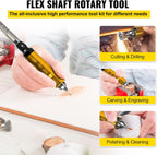 Meuleuse à arbre flexible 780 W – Outil rotatif de précision pour la sculpture et le meulage avec mandrin à 3 mors, Réf. : 634397