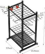 Organisateur d'outils de jardin pour garage – Support de rangement robuste à 35 emplacements pour outils de jardin | Modèle 2104171 