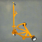 Chariot robuste pour fûts de 500 kg (1100 lb) – Convient aux fûts de 208 litres (55 gallons), châssis et marchepied en acier | Réf. : 9235061