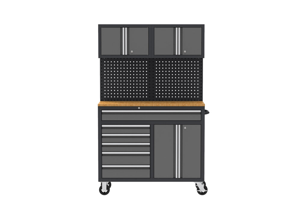 Nouvelle servante d'atelier roulante robuste à 9 tiroirs avec rangement verrouillable – KN4806