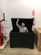 Coffre à outils de chantier en acier – Rangement verrouillable robuste pour environnements de travail difficiles