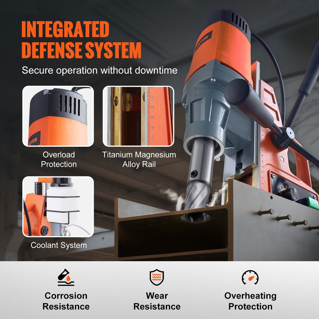 Perceuse magnétique 1550 W | Perceuse magnétique portable robuste avec capacité de 50 mm – Réf. 634350