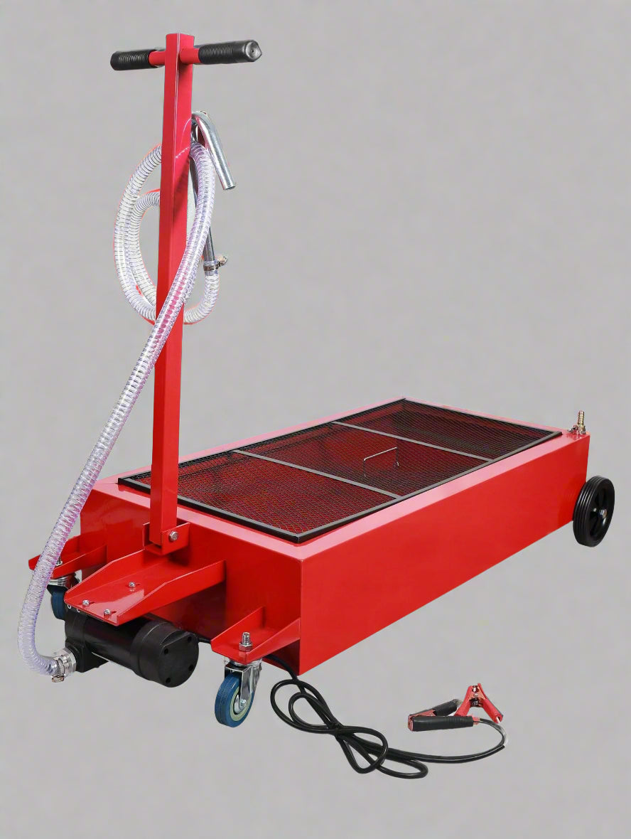 Réservoir de vidange d'huile portable compact de 120 L (32 gallons) | Pompe 12 V/110 V