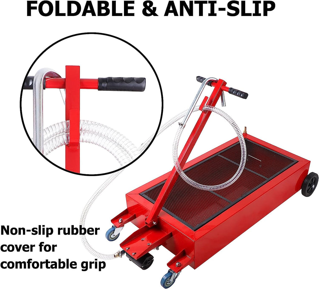 Réservoir de vidange d'huile portable compact de 120 L (32 gallons) | Pompe 12 V/110 V