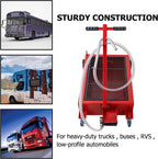 Réservoir de vidange d'huile portable compact de 120 L (32 gallons) | Pompe 12 V/110 V