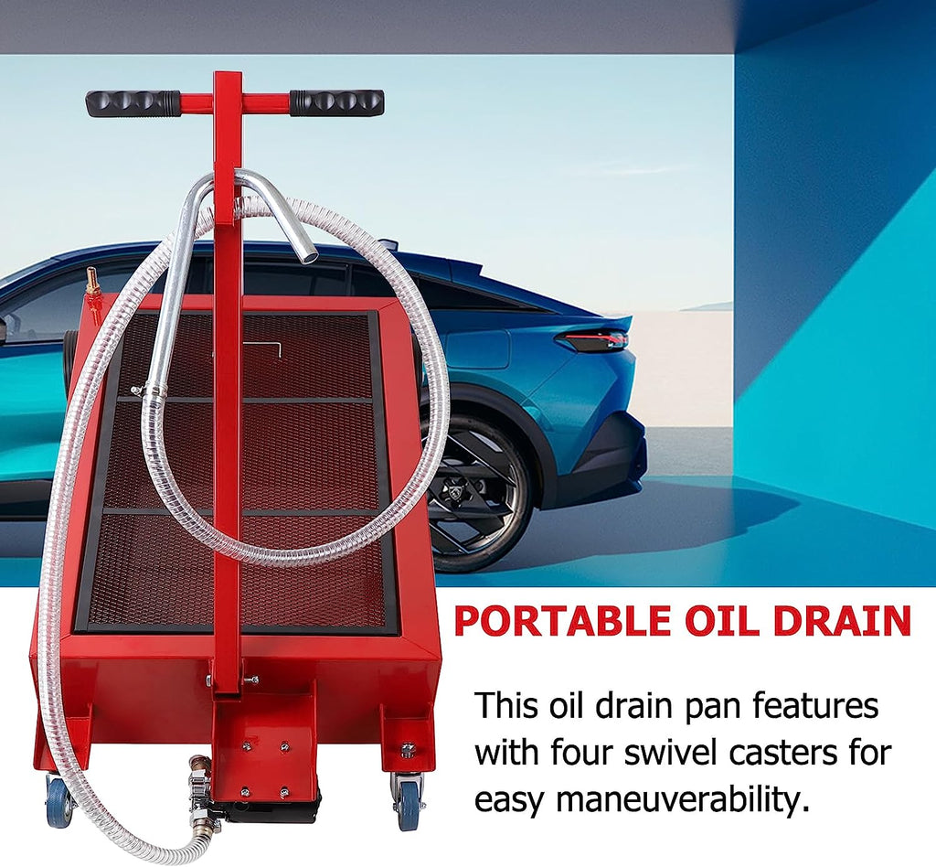 Réservoir de vidange d'huile portable compact de 120 L (32 gallons) | Pompe 12 V/110 V