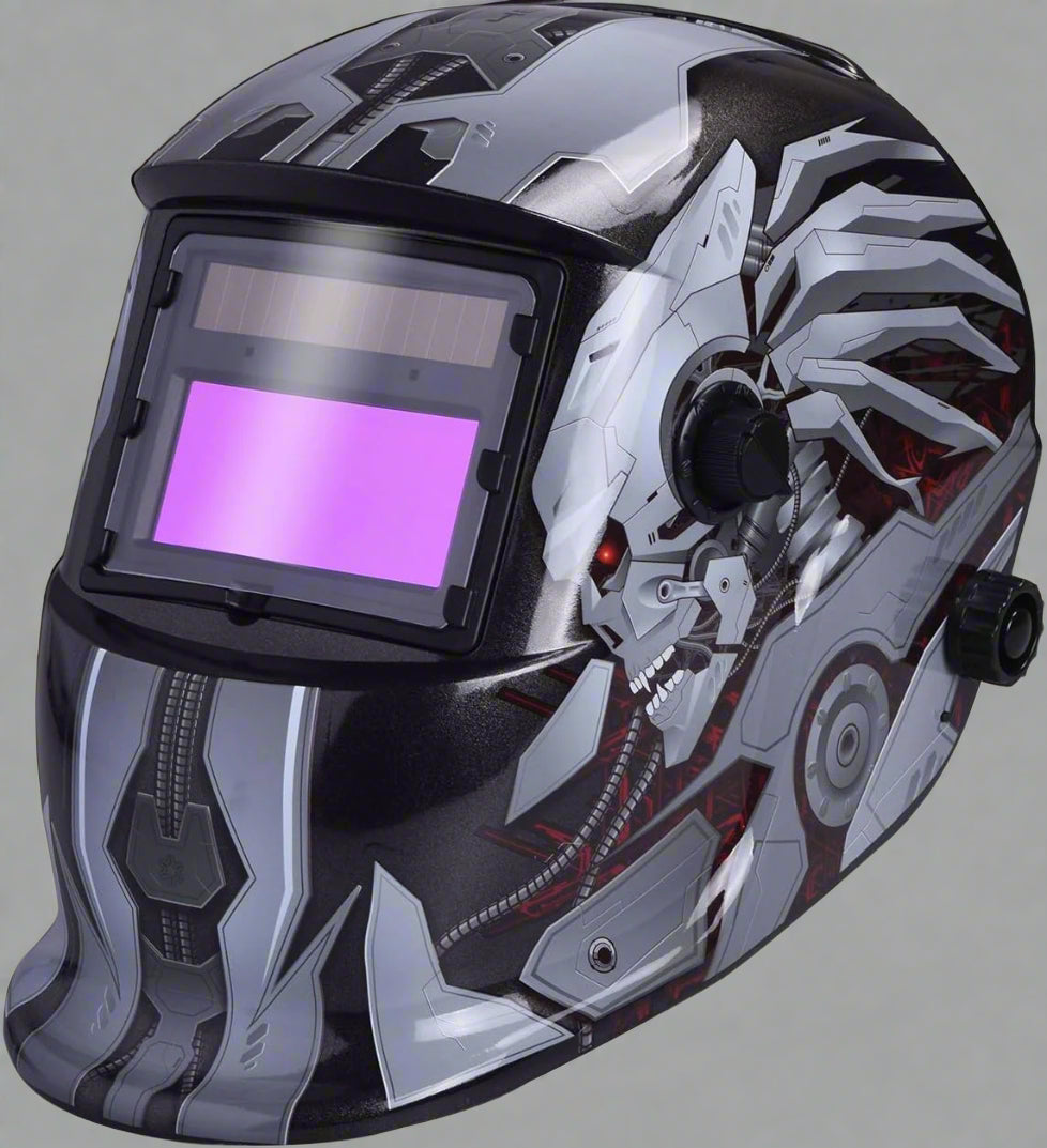 Casque de soudage à assombrissement automatique solaire professionnel – Noir | HD89K
