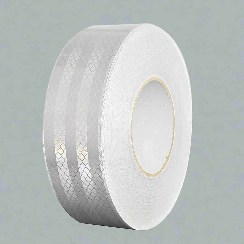 Ruban de sécurité réfléchissant | Rouleau haute visibilité argent et jaune de 2 x 30 pi